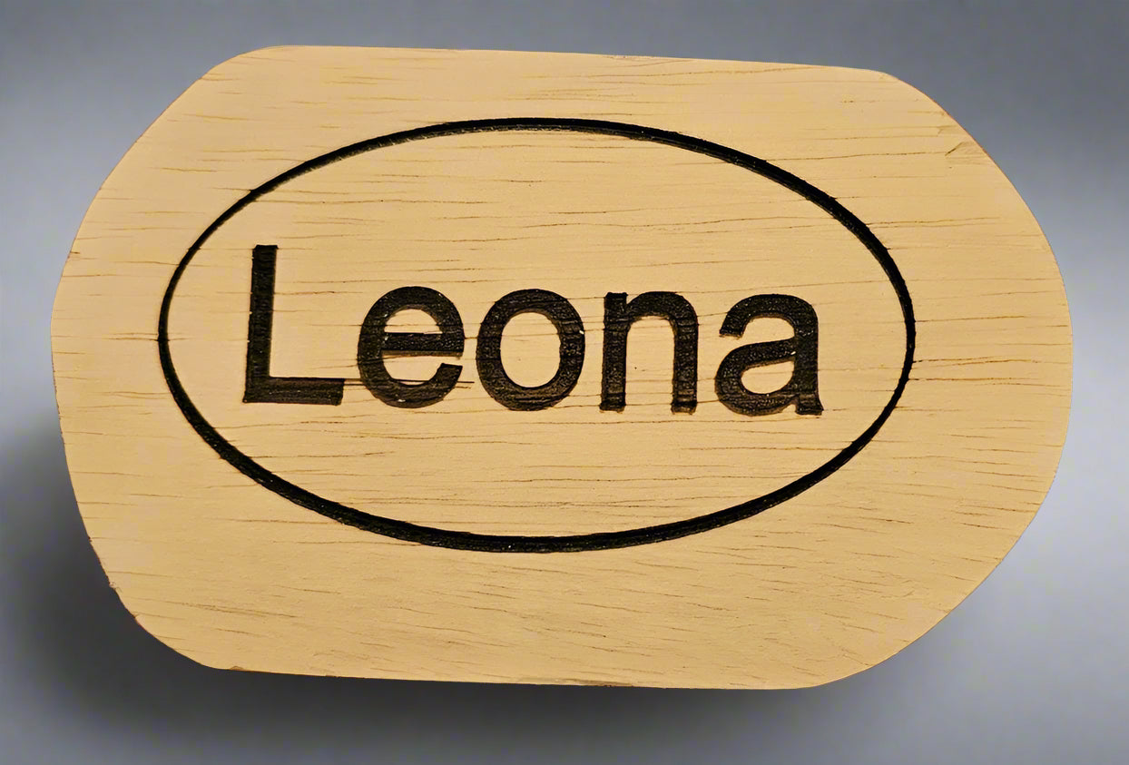 Handcrafted, Custom-Carved Name Tags