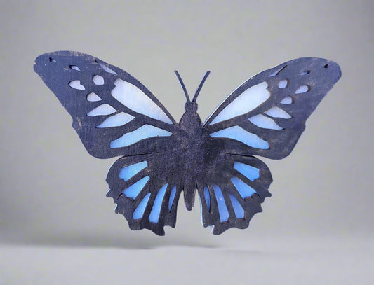 Handcrafted Carved Wooden Butterfly Decorative - Mother's Day Artwork