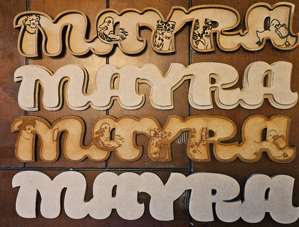 Handcrafted Customizable Wooden Name Wall Art